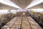 Cargo in Air Canada plane